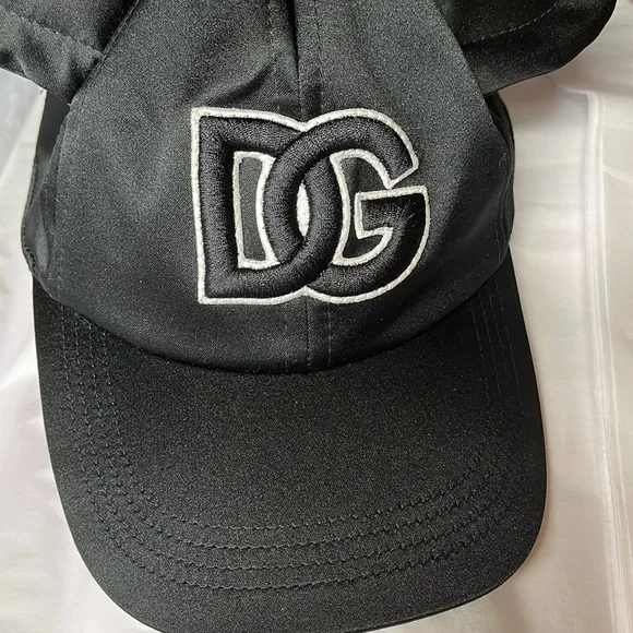 Dolce & Gabbana Black Mouse Ear Cap new Size 58